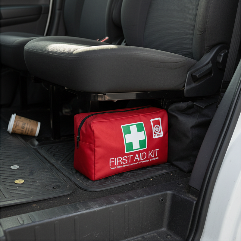 Compact size fits standard vehicle storage