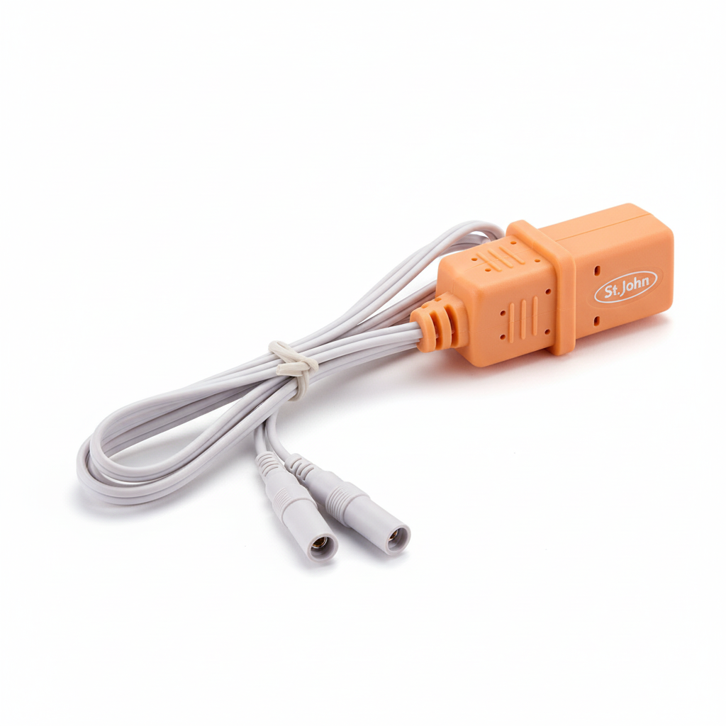 Defibrillator Trainer Cable (to suit 4944) - Single replacement cord for St John AED trainer connecting pads and training unit