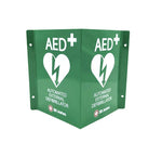 AED Defibrillator Metal Sign