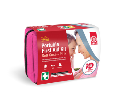 Portable First Aid Kit (Soft case Pink)