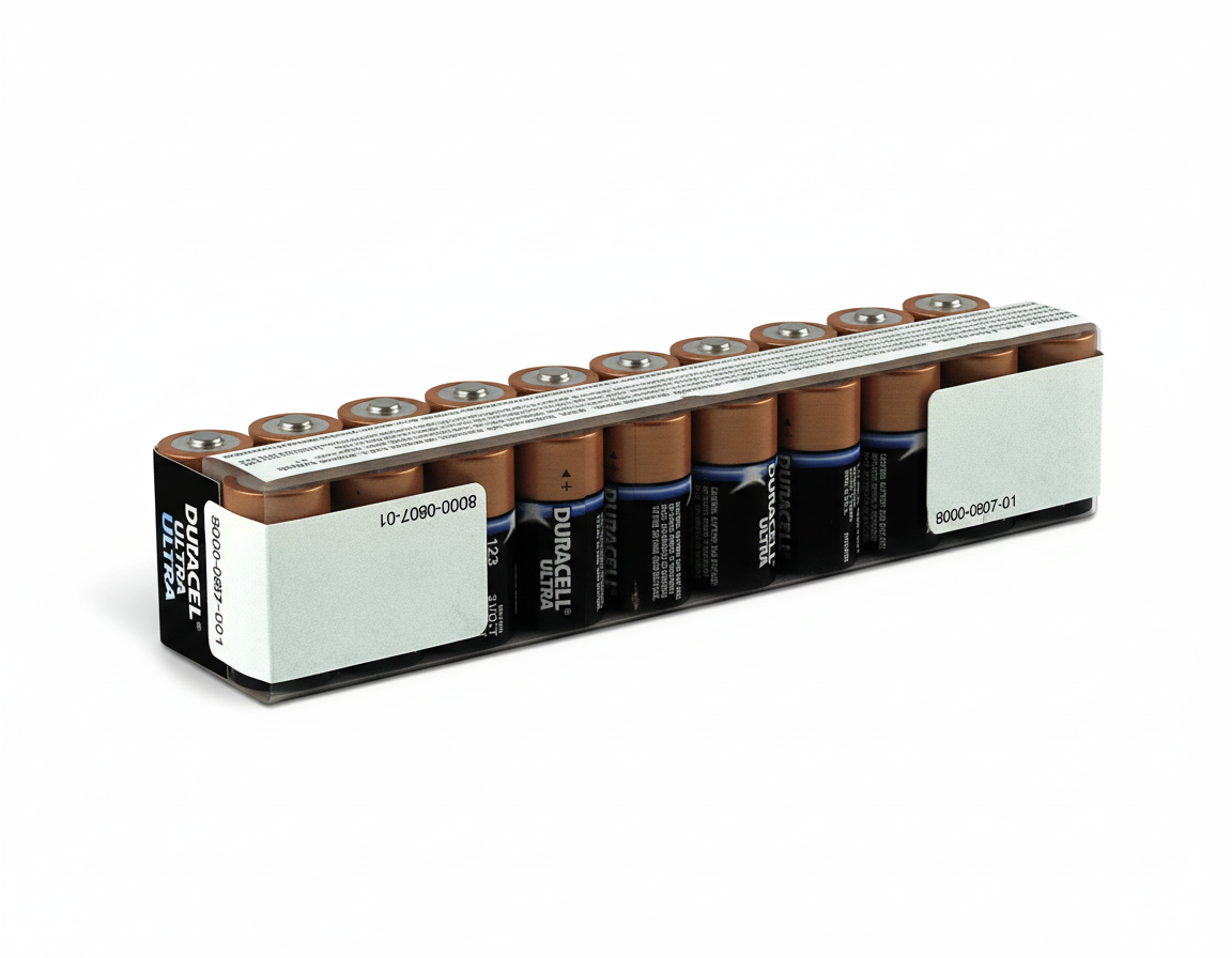 Lithium 123A Batteries (ZOLL AED Plus) - Pack of 10 Duracell batteries for defibrillators and first aid supplies.