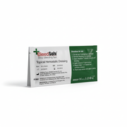 BleedSolv Haemostatic Dressing in sealed packet for fast bleeding control in first aid and workplace emergencies