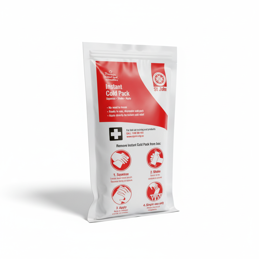 Instant Cold Pack disposable ice pack for first aid pain and swelling relief from muscular aches and strains