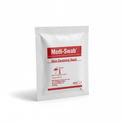 Single sterile Medi-Swabs Skin Cleansing (Alcohol) Wipes - Pack of 5 pre-injection swab for first aid supplies.