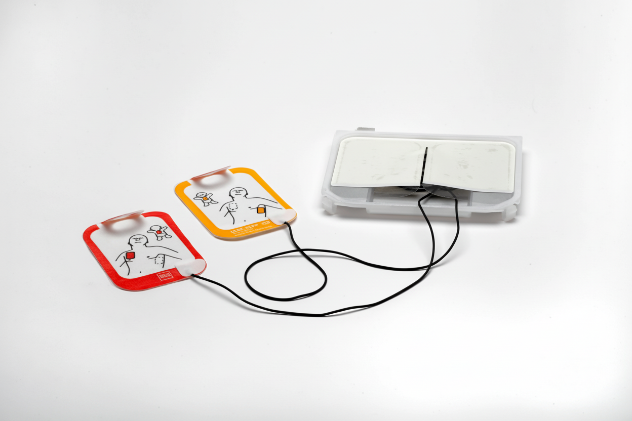 Lifepak CR2 Defib Pads (Adult & Child) - 1 pair replacement pads for defibrillators in first aid kits.