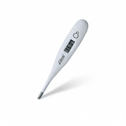 Digital Thermometer with easy-to-read display, beep alert, auto shut-off, and memory for last 10 readings.