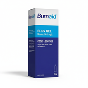 Burnaid Gel antiseptic cooling hydrogel with melaleuca oil for soothing minor burns, scalds, and sunburns in first aid supplies