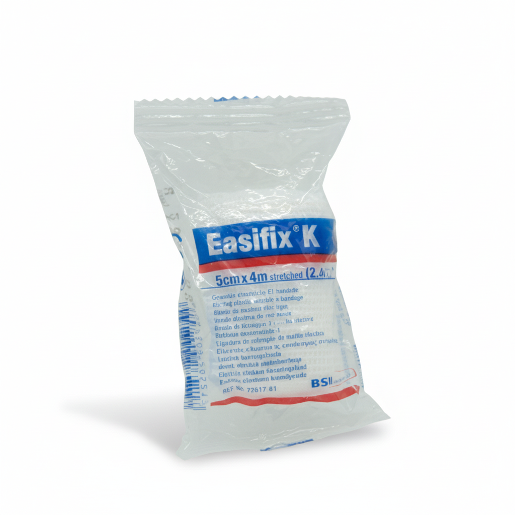 Easifix K Conforming Bandage in packaging, lightweight and flexible for comfortable retention of dressings
