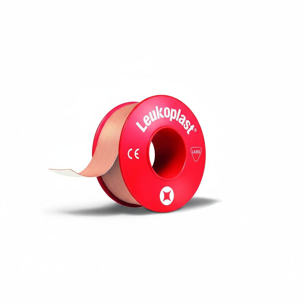 Low Adherent Dressing tan-colored zinc oxide tape with strong gentle adhesive for secure waterproof first aid applications