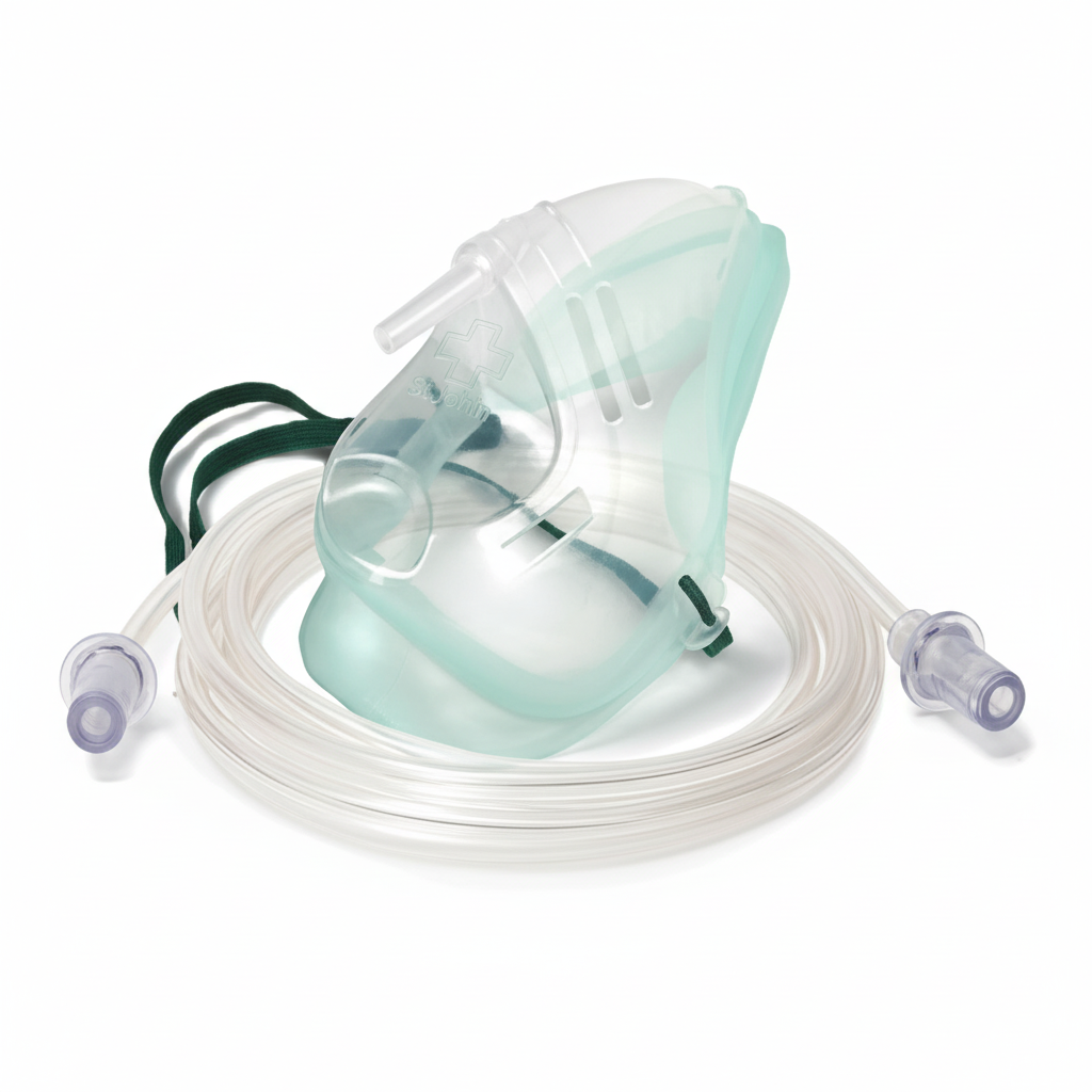 Oxygen Mask (Medium Concentration) with Tubing - Adult