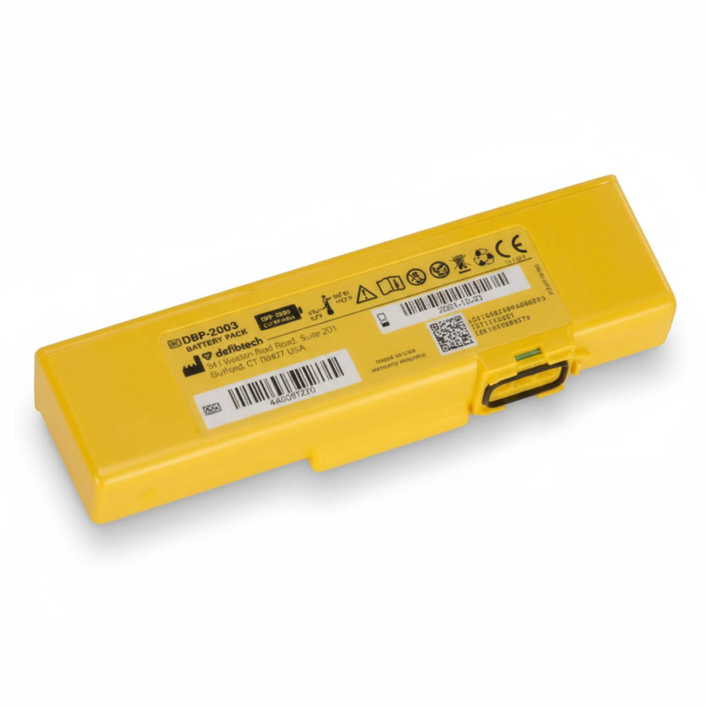 Defibtech Lifeline Battery - Single replacement battery for AEDs with up to 4 years shelf life and essential first aid supplies use