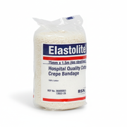 Elastolite Crepe Bandage roll made of lightweight cotton for support and compression in first aid treatments