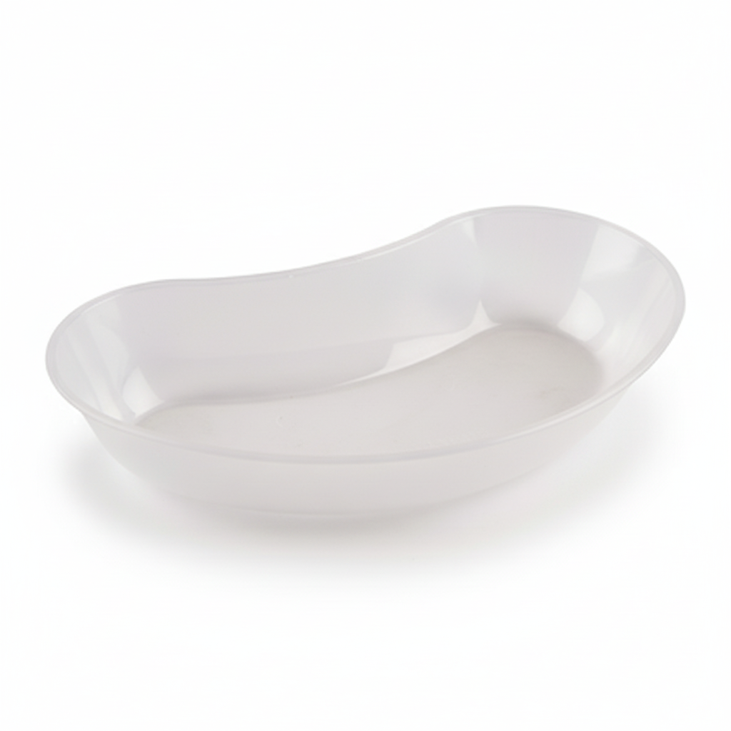 Plastic Kidney Bowl kidney-shaped shallow basin for holding medical waste and dressings during procedures