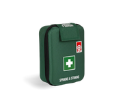 Compact green first aid kit labeled Sprains and Strains with St John WA logo for workplace first aid supplies
