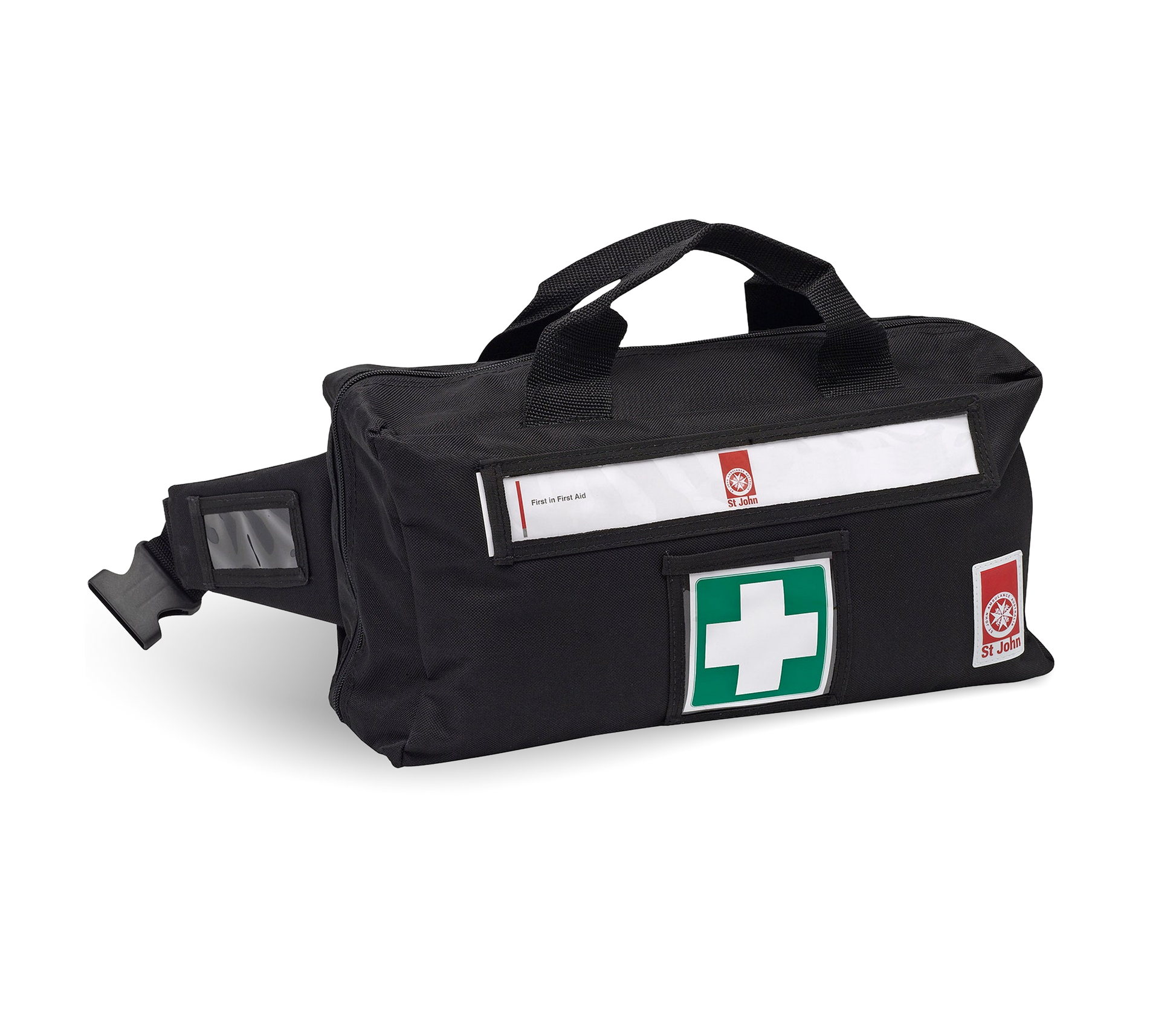 Off-Road First Aid Kit (Waist Bag) black waist-mounted first aid supplies bag with quick-access design for off-road emergencies