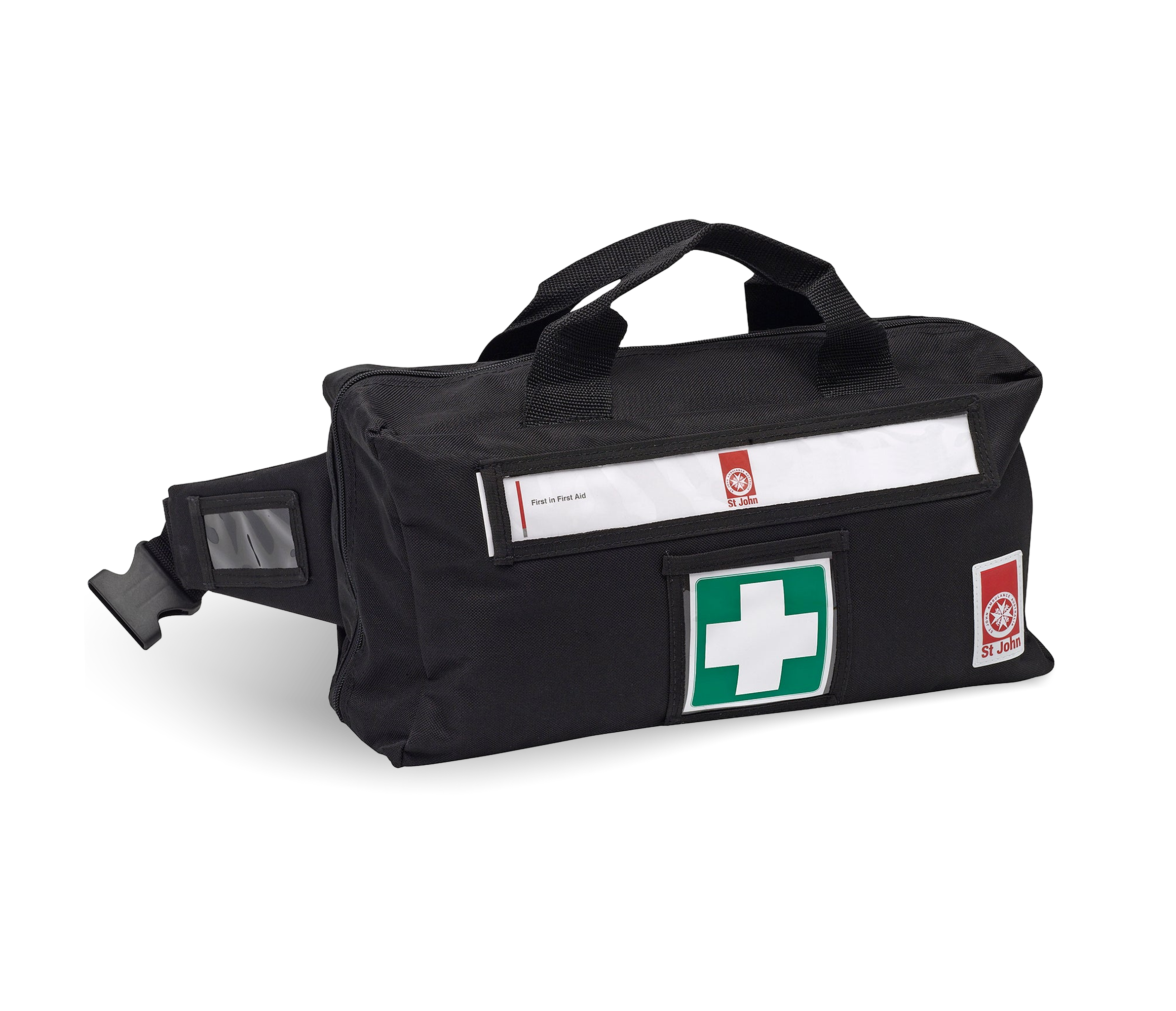 Off-Road First Aid Kit (Waist Bag) black waist-mounted first aid supplies bag with quick-access design for off-road emergencies