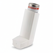 Ventolin Placebo Inhaler for practice use with aerosol propellant, designed to teach correct inhaler technique.