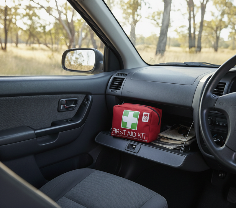 Compact size fits under seat or in glovebox