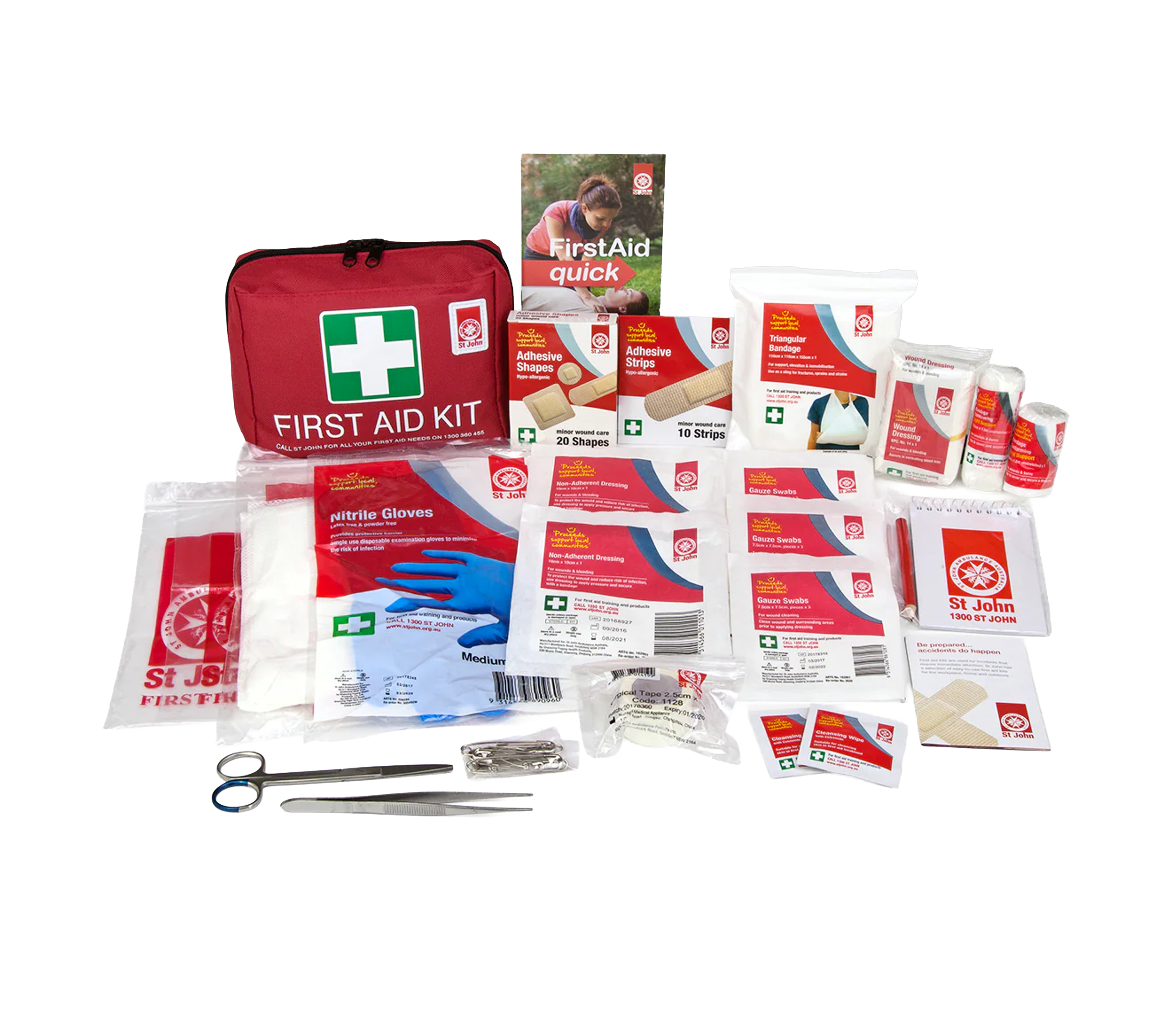Motoring First Aid Kit (Personal) with compact first aid supplies including gloves, bandages, and antiseptic for vehicle emergencies.