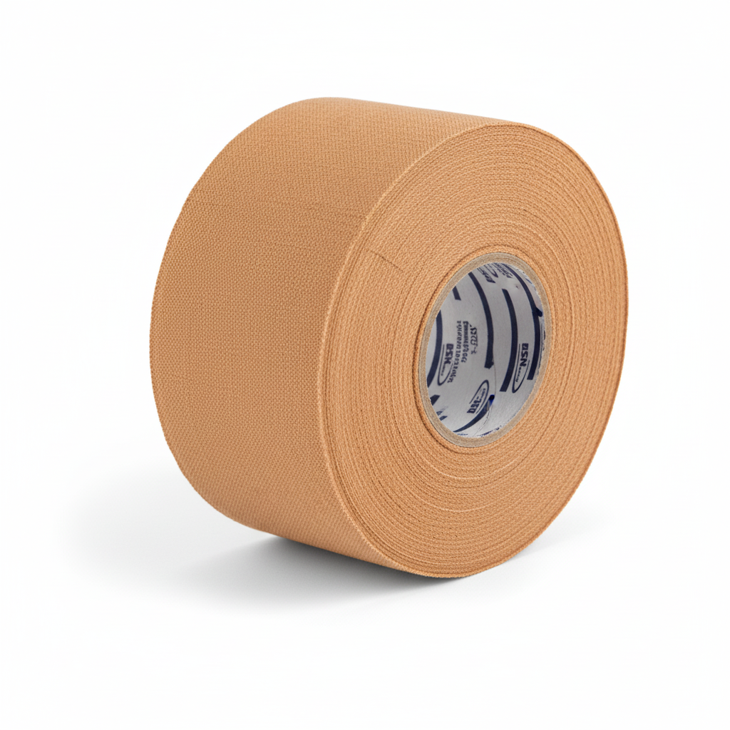 Leukoplast Rigid Tape tan zinc oxide tape roll for securing dressings, waterproof, durable, easy to tear for first aid supplies