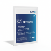 Burnex Burn Hydrogel Dressing water soluble cooling dressing for pain relief and burn treatment in first aid supplies.
