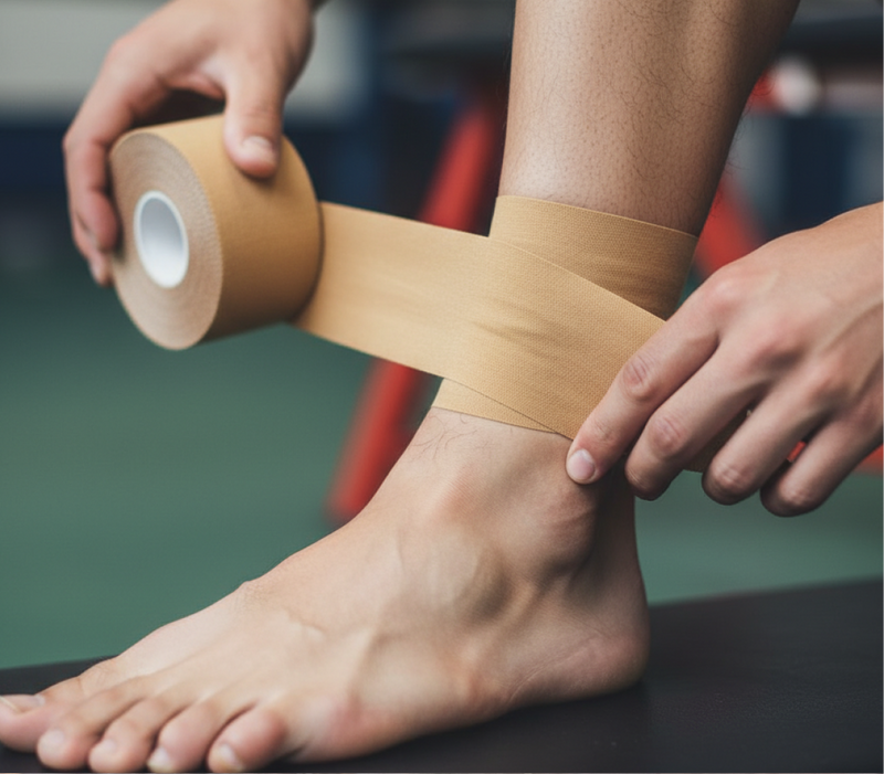 Professional sports strapping tape included