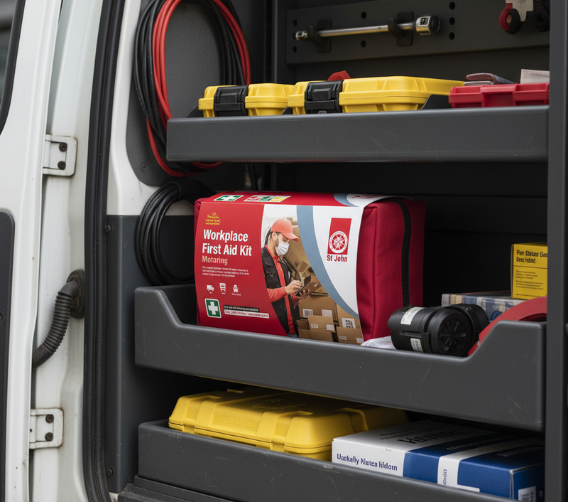 Red case for quick emergency identification